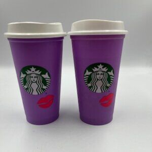 New Starbucks 2021 Valentine’s Day Color‎ Changing Reusable Hot 16 Oz BPA Free